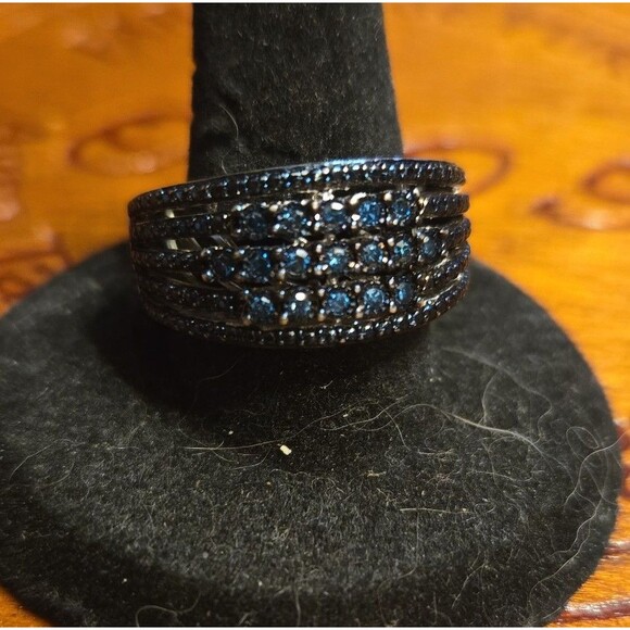 Vintage sterling silver ring sz 6 - Picture 1 of 6